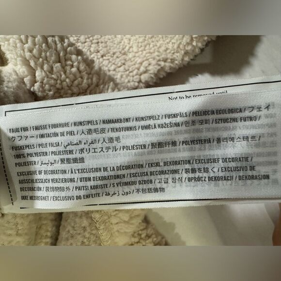 Abercrombie Kids Size 15/16 Faux Sherpa 1/4 Zip Pullover Sweater Cozy Warm - Picture 10 of 10